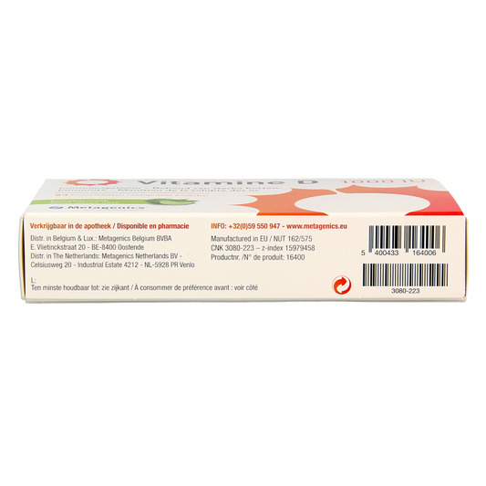 Metagenics Vitamine D 1000IU 84 Kauwtabletten