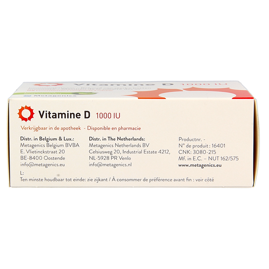 Metagenics Vitamine D 1000IU 168.00 Tabletten