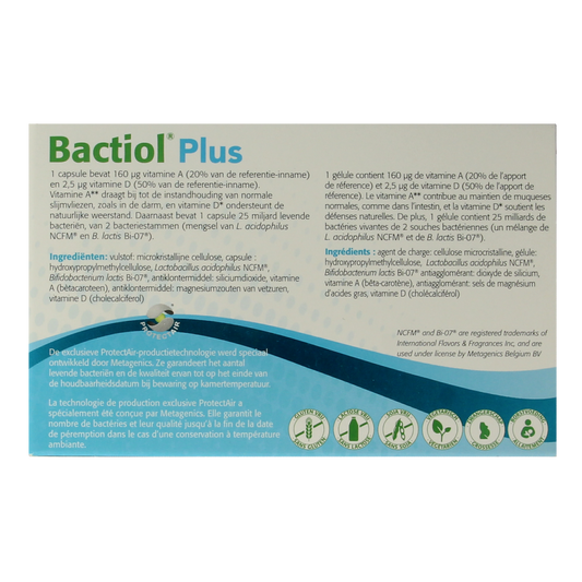 Metagenics Bactiol plus 120.00 Capsules