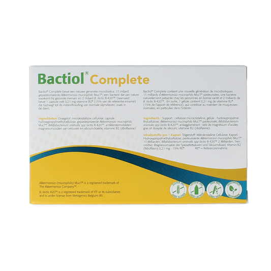 Metagenics Bactiol complete NDF 30.00 Capsules