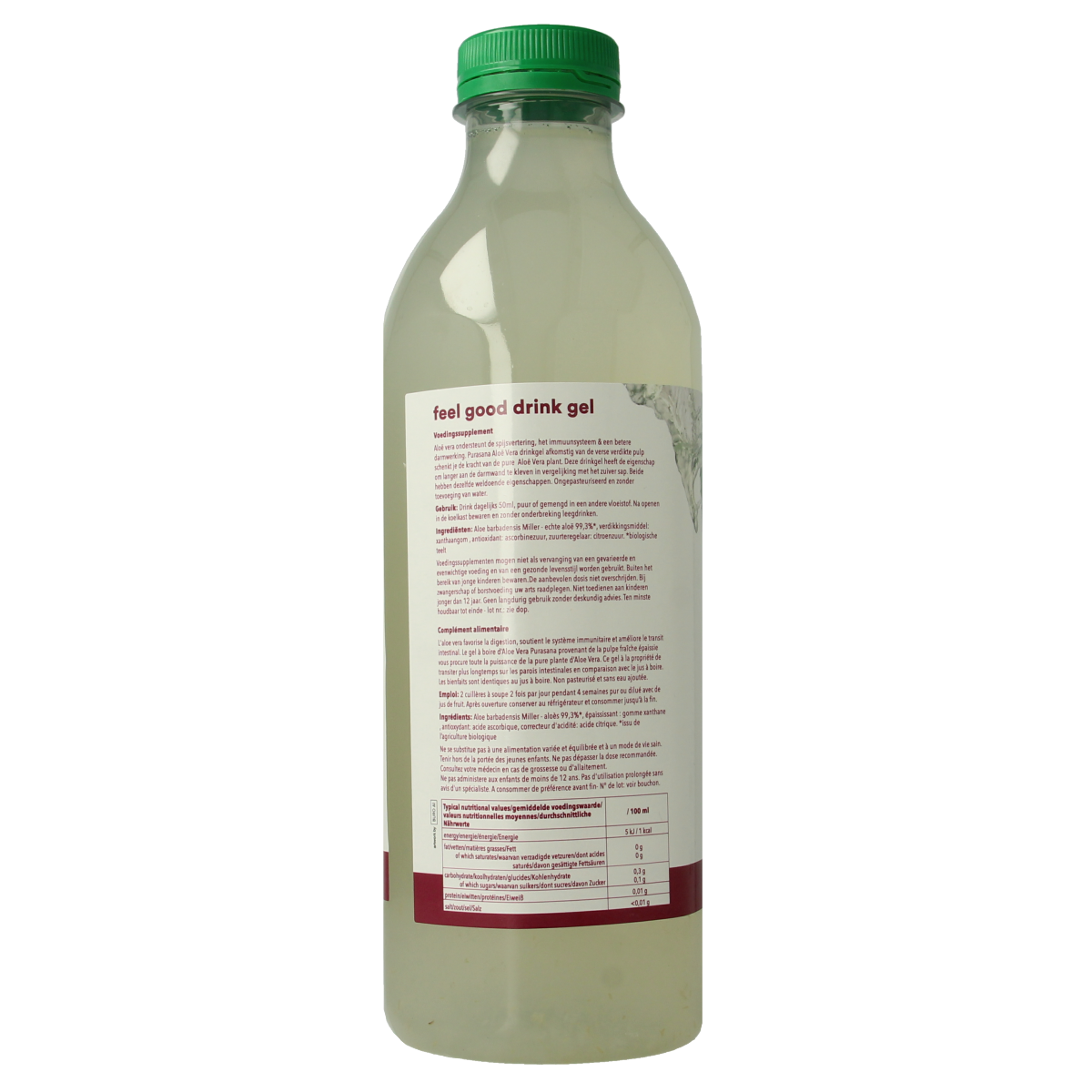 Purasana Aloe vera drink gel vegan bio 1.00 Liter