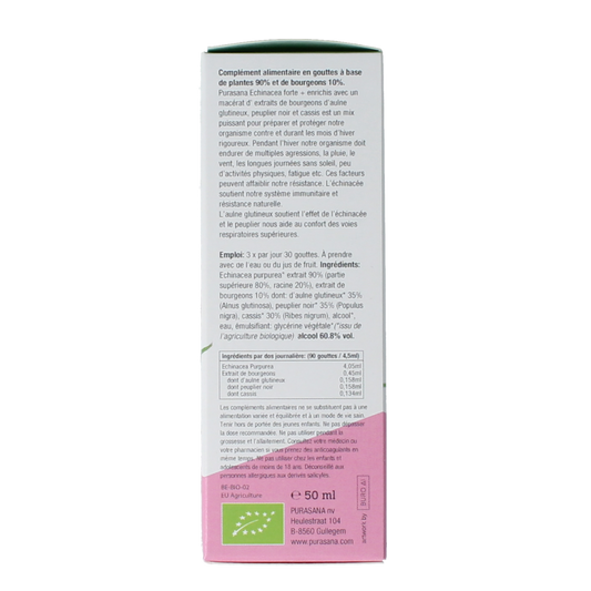 Purasana Echinacea forte + vegan bio 50.00 Milliliter