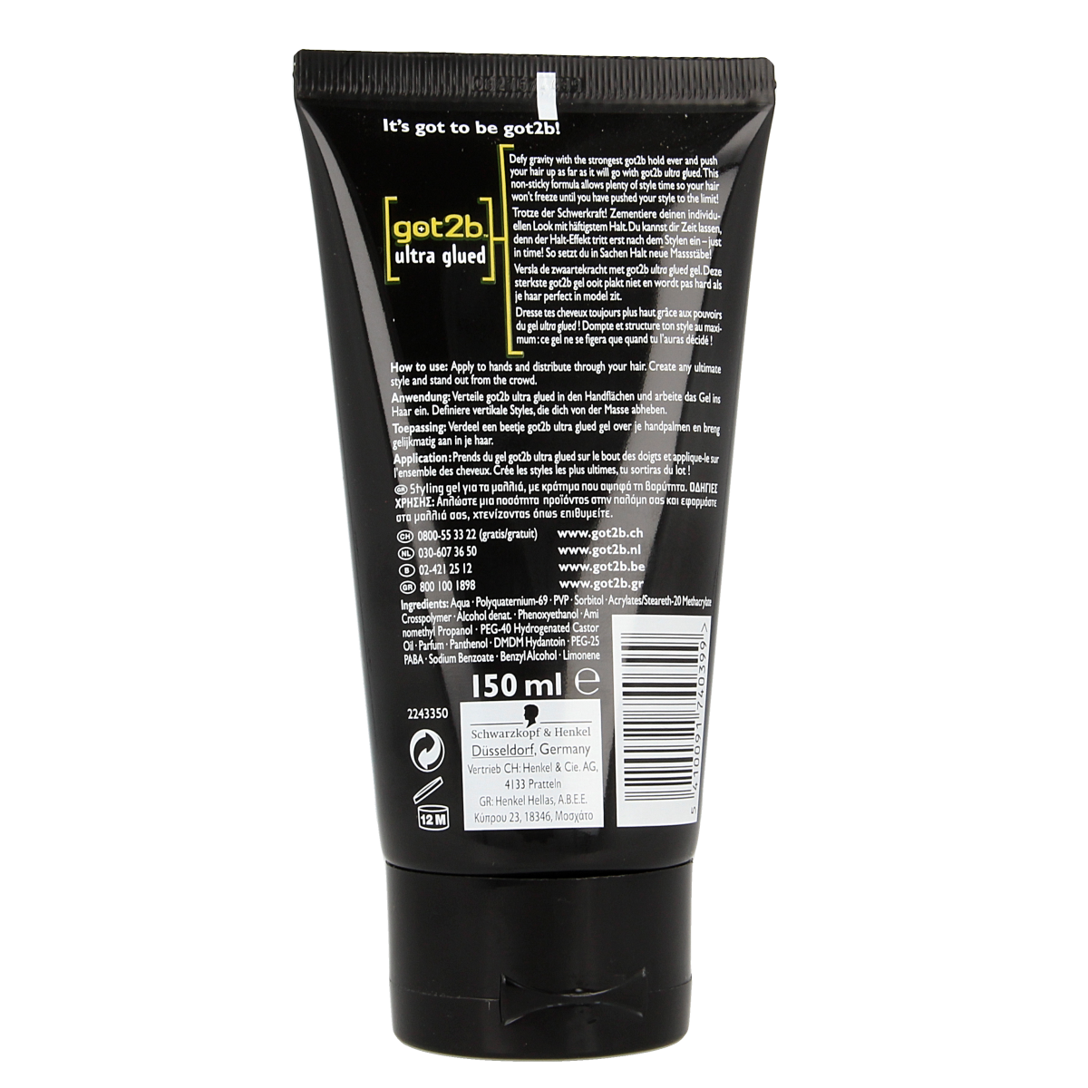 Got2b Ultra glued indestructable styling gel 150.00 Milliliter
