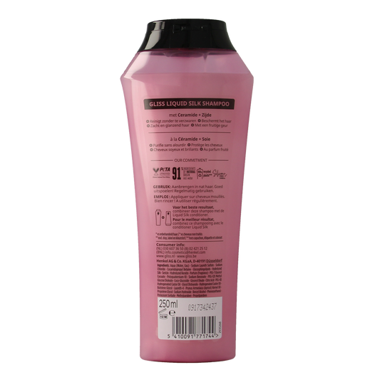 Gliss Kur Shampoo liquid silk 250.00 Milliliter