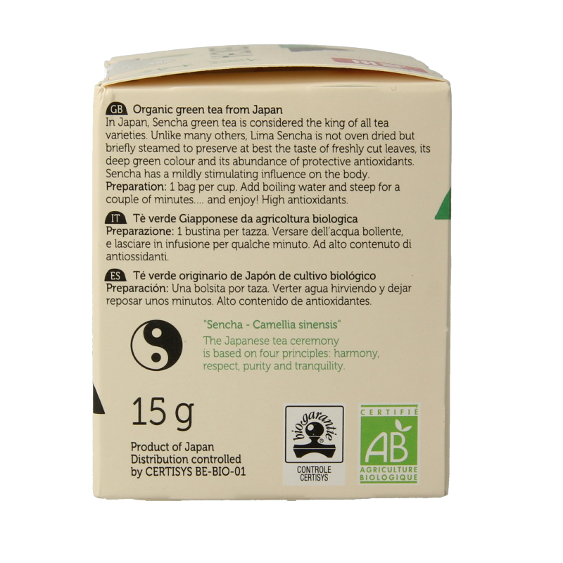Lima Sencha builtjes bio 15 Gram