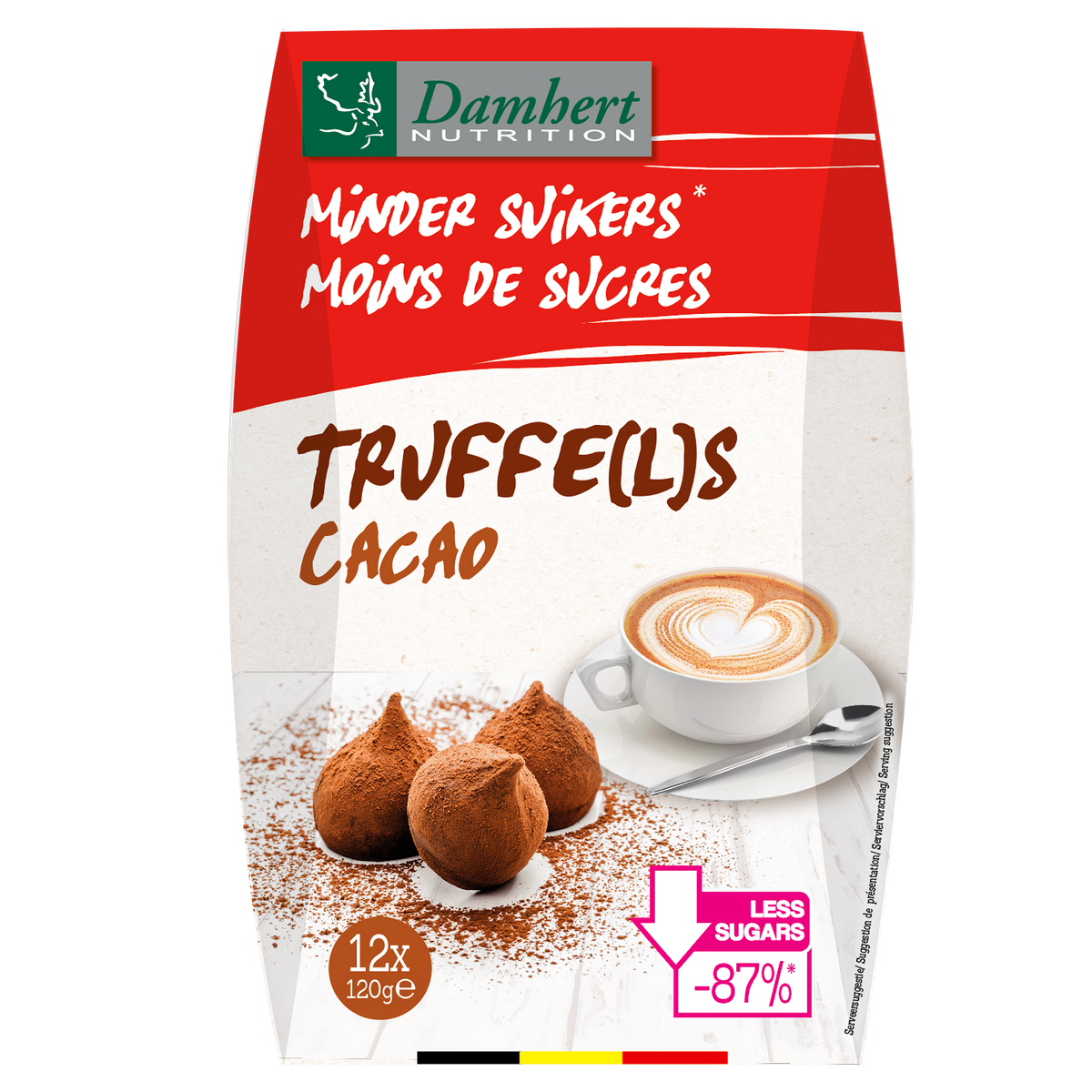 Damhert Truffels minder suiker 120.00 Gram
