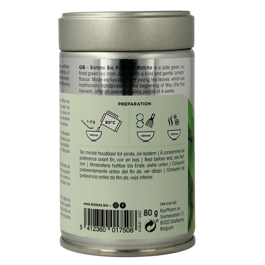 Biotona Premium matcha tea bio 80 Gram