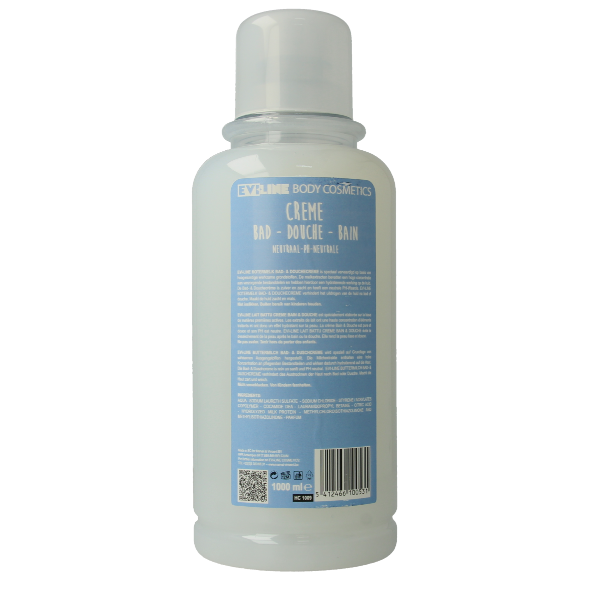 Evi Line Botermelk bad & douche neutraal 1.00 Liter