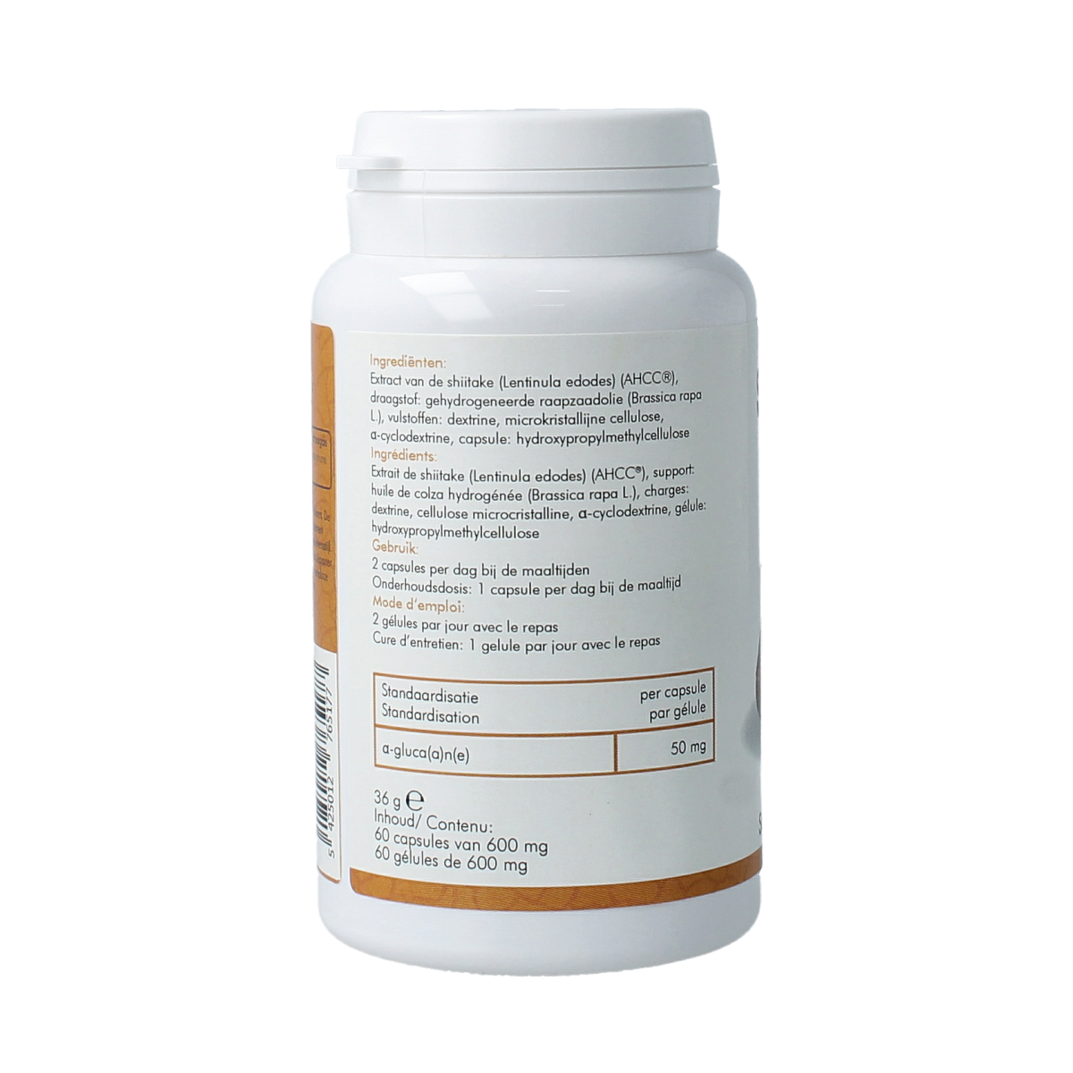 SoriaBel Shiitake AHCC 500mg 60.00 Capsules