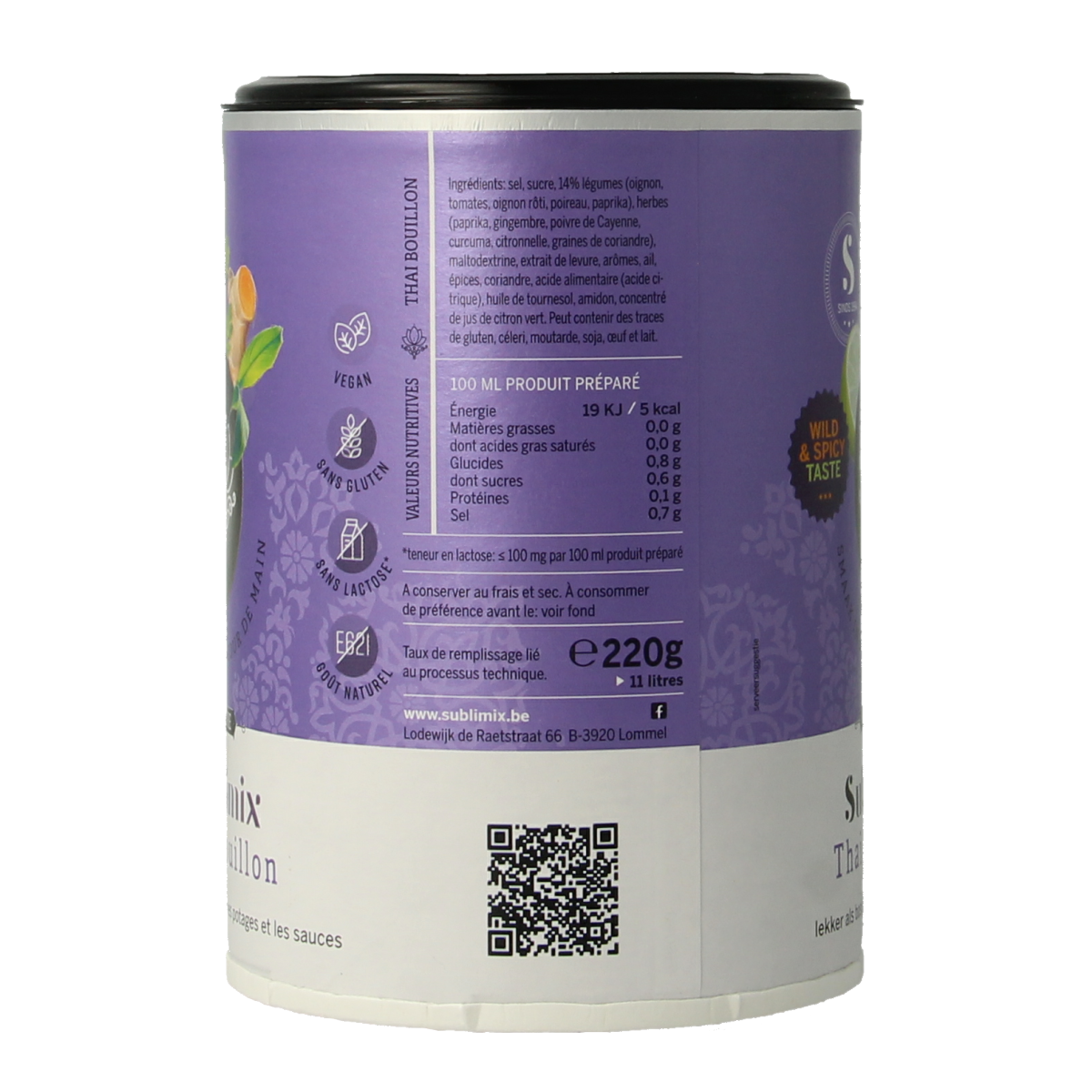 Sublimix Thai bouillon 220.00 Gram