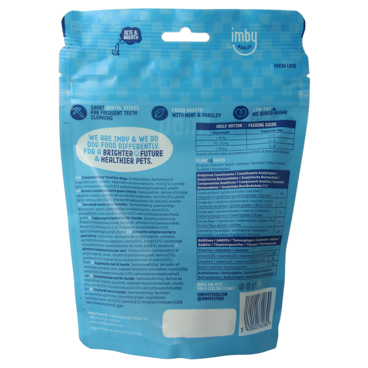 Imby Pet Food Hondensnack dental stick vegan 100.00 Gram