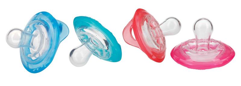 Nuby Natural flex cherry fopspeen 6-36 mnd groen/blauw 1 Stuks