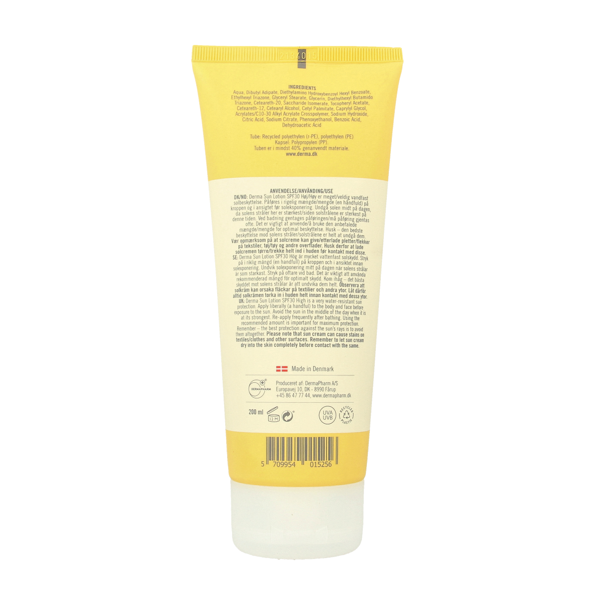 Derma Sun lotion SPF30 200.00 Milliliter