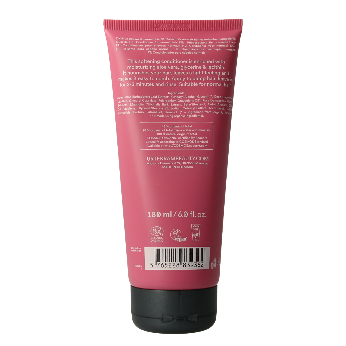 Urtekram Conditioner rozen 180.00 Milliliter