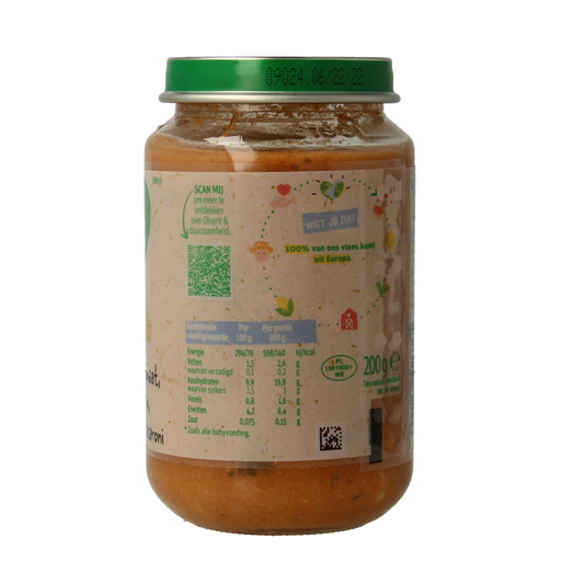 Olvarit Tomaat ham macaroni 8M09 200.00 Gram