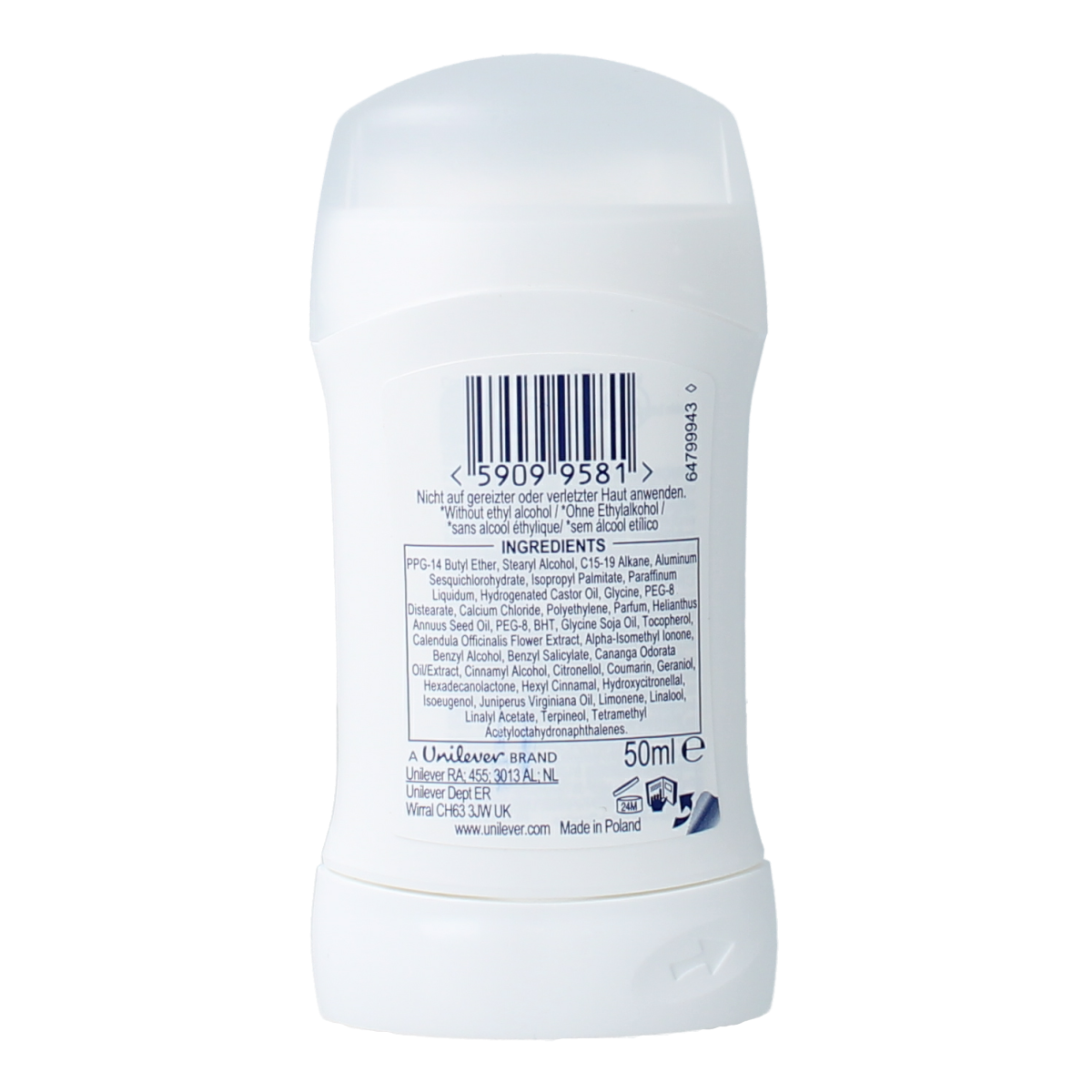 Dove Deodorant stick invisible dry 50.00 Milliliter