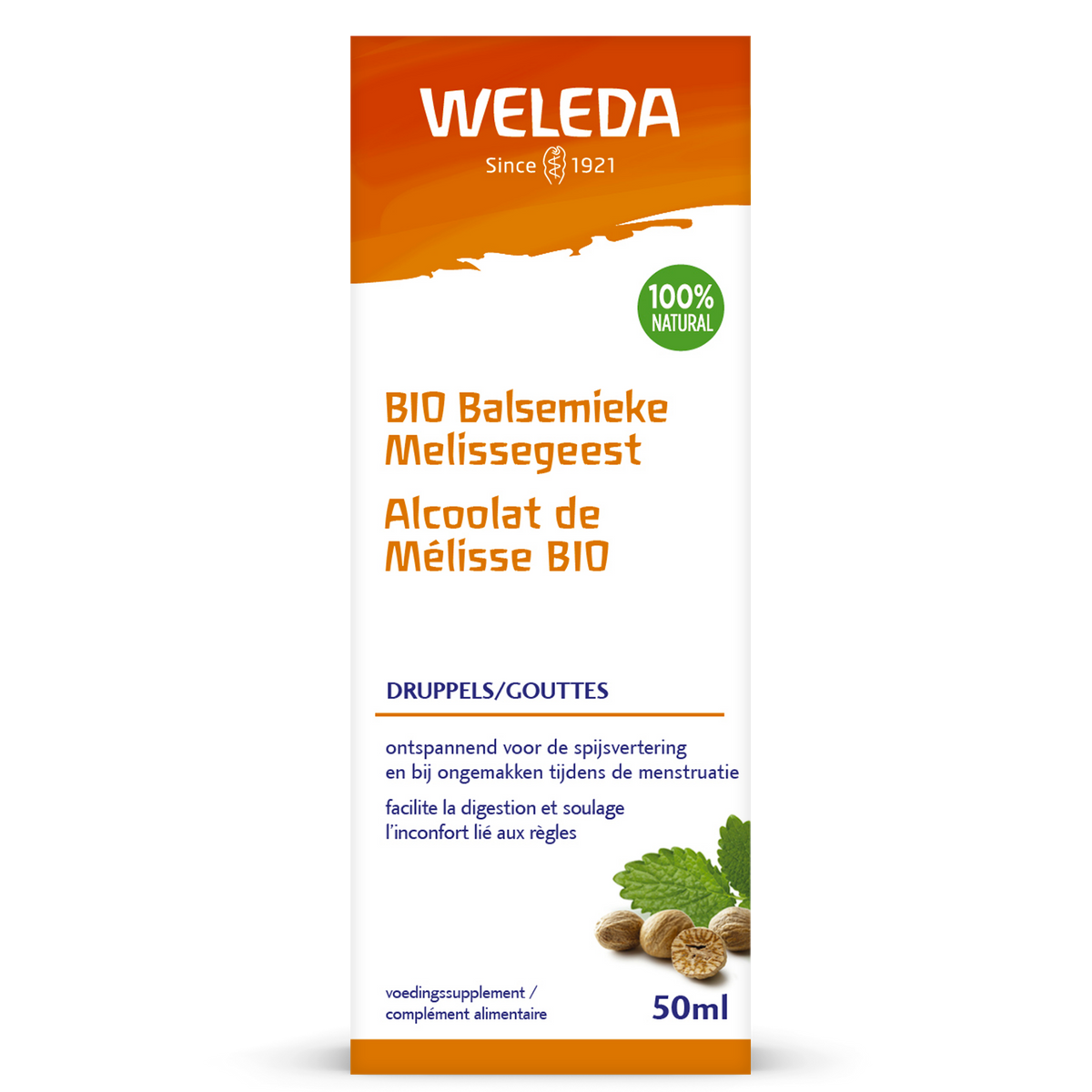 Weleda Balsemieke melissegeest bio 50.00 Milliliter