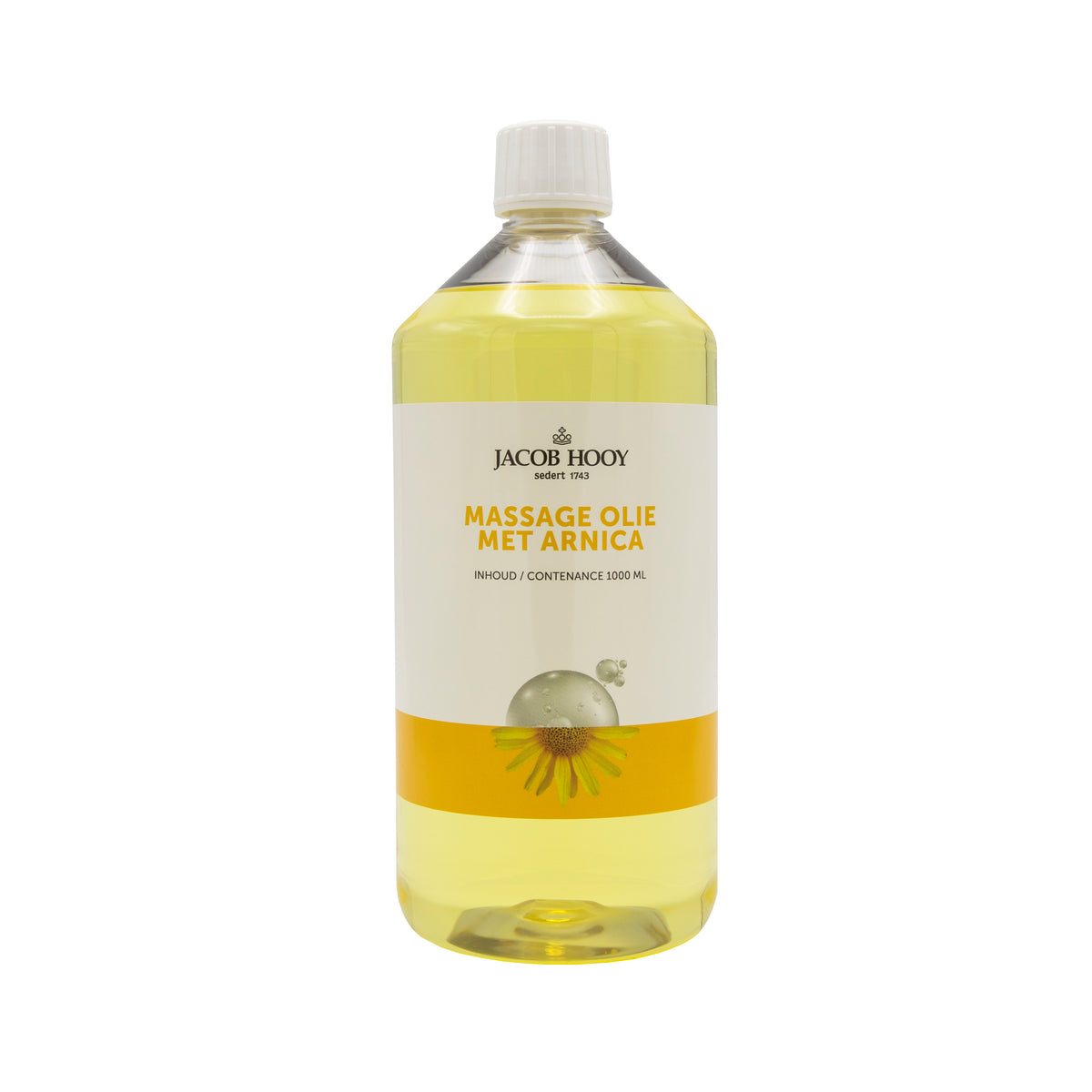 Jacob Hooy Massageolie met natuurlijke arnica 1.00 Liter