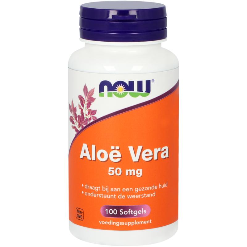 NOW Aloe Vera 50mg 100.00 Softgels