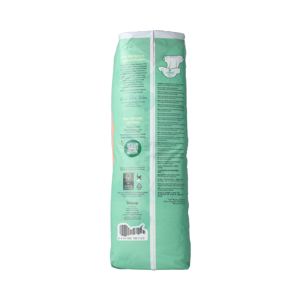 Moomin Baby luiers maat 4 7-14kg 38.00 Stuks
