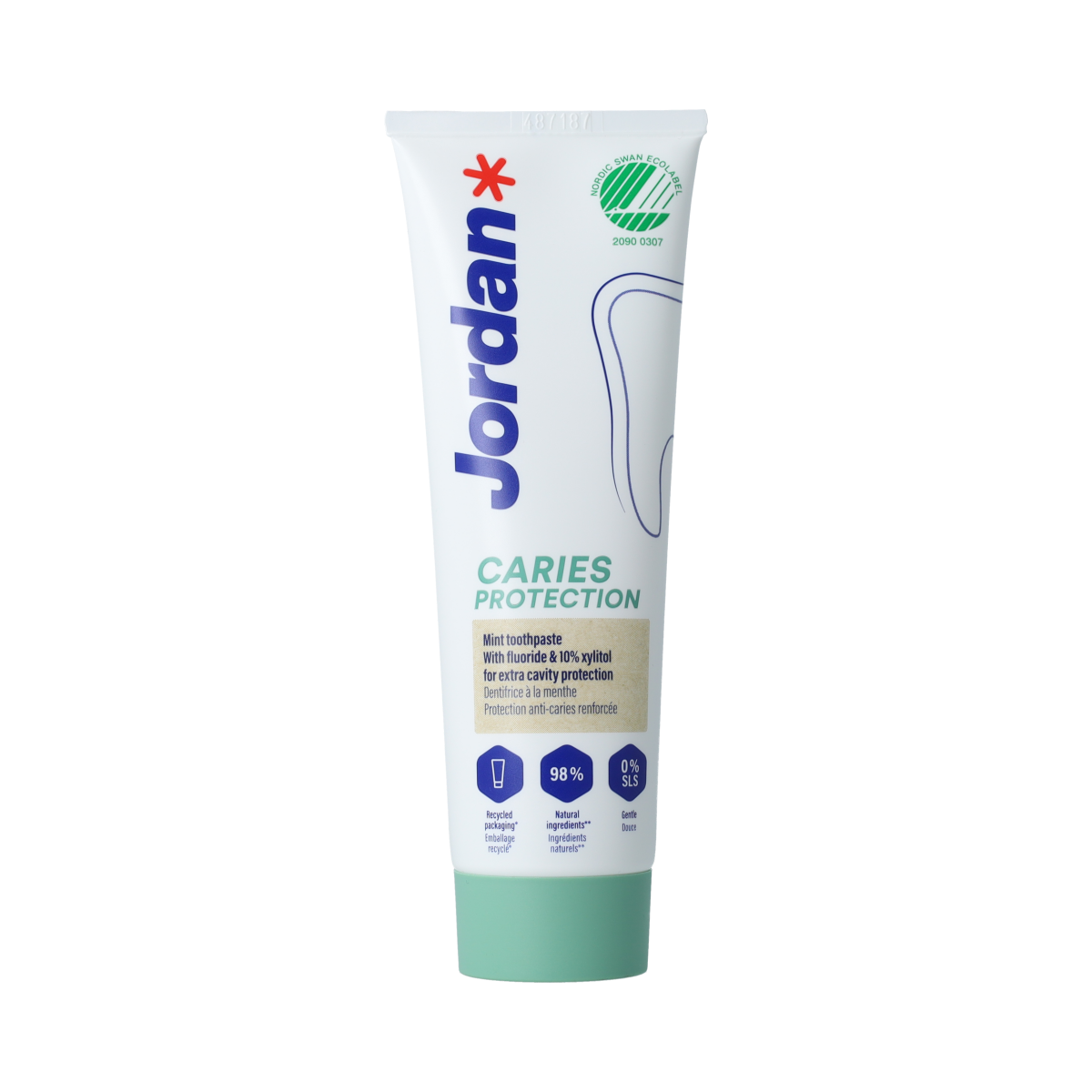 Jordan Tandpasta Clean Smile Care 75ml 75.00 Milliliter