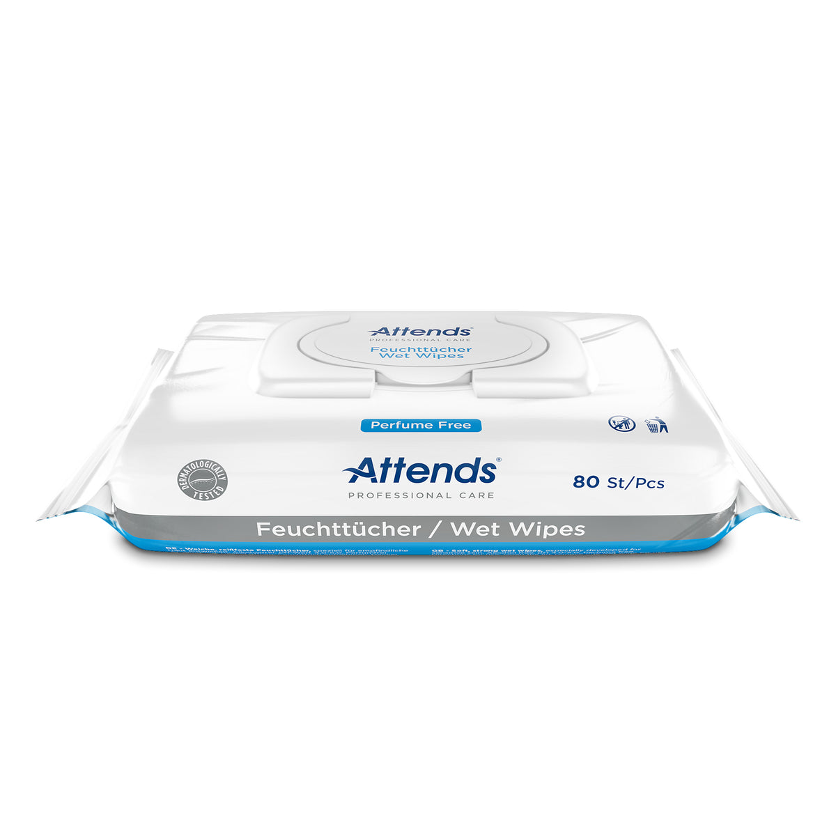Attends Care wet wipes 80.00 Stuks