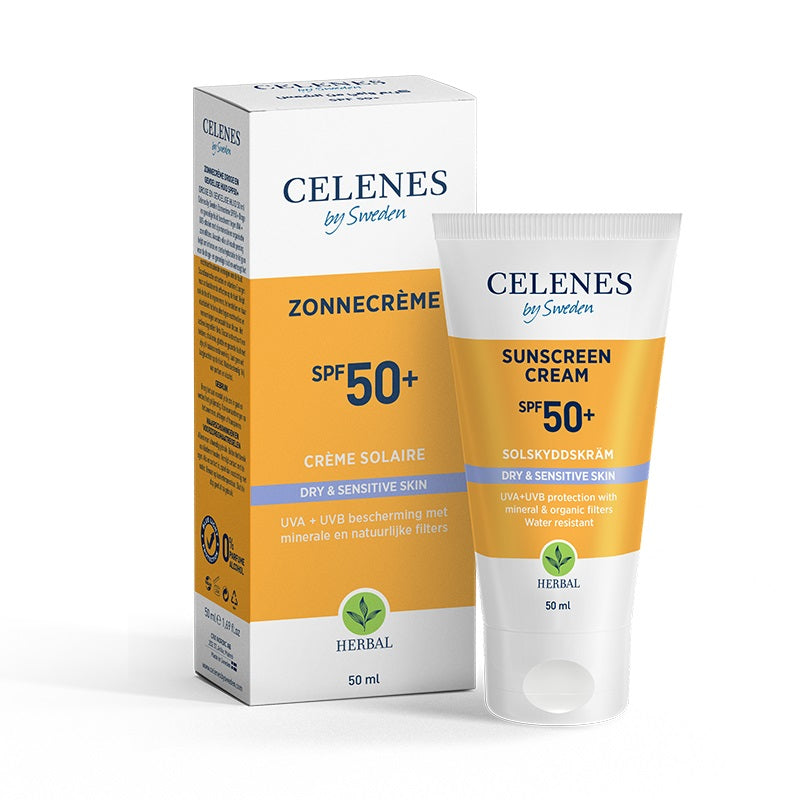 Celenes Herbal sunscreen sensitive/dry skin SPF50+ 50.00 Milliliter