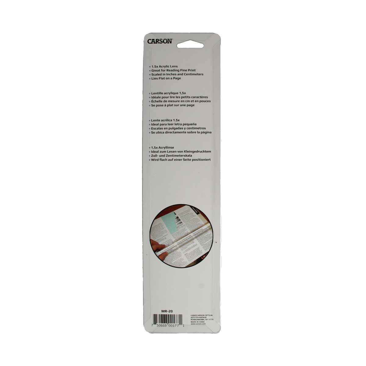 Able 2 Vergrootglas leeslineaal 31cm 1.00 Stuks