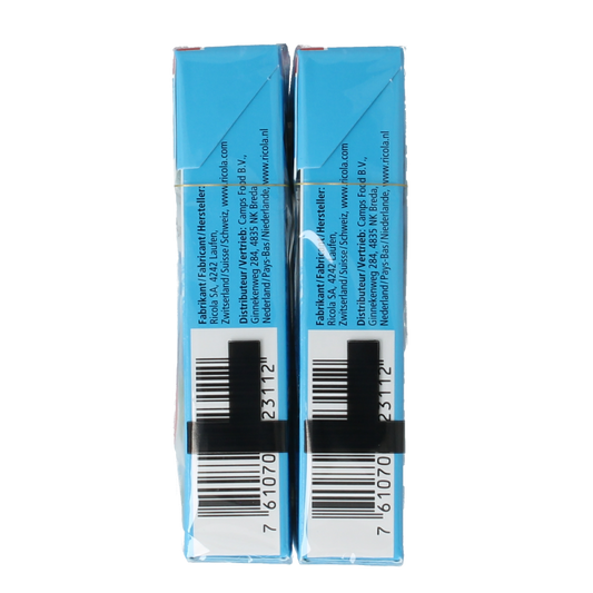 Ricola Fresh mint suikervrij duo pack 100.00 Gram