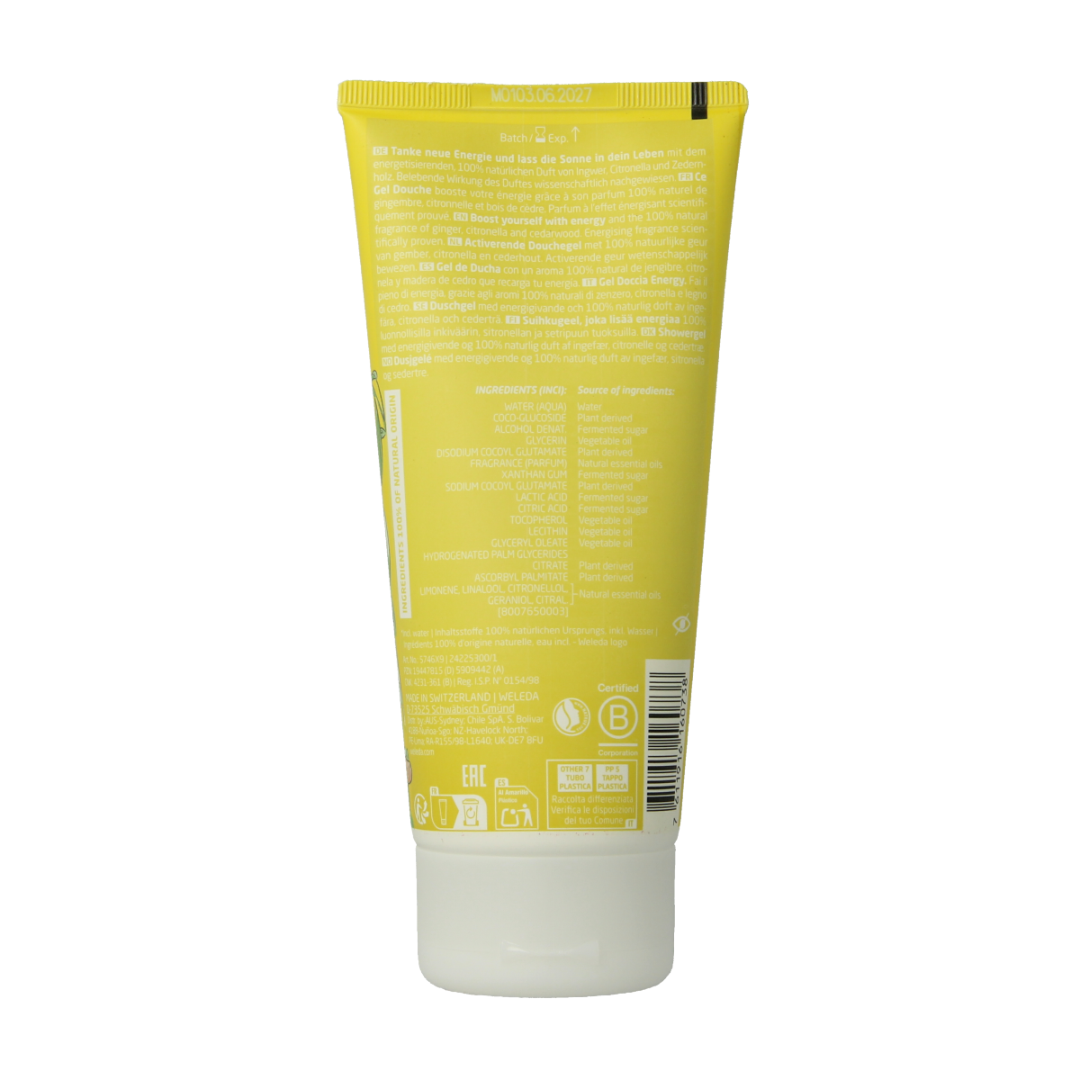 Weleda Energy douchegel 200.00 Milliliter