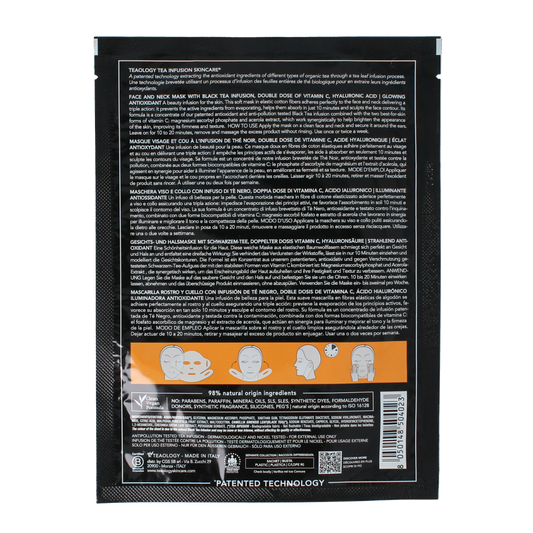 Teaology Black tea vitamine C mask 1.00 Stuks
