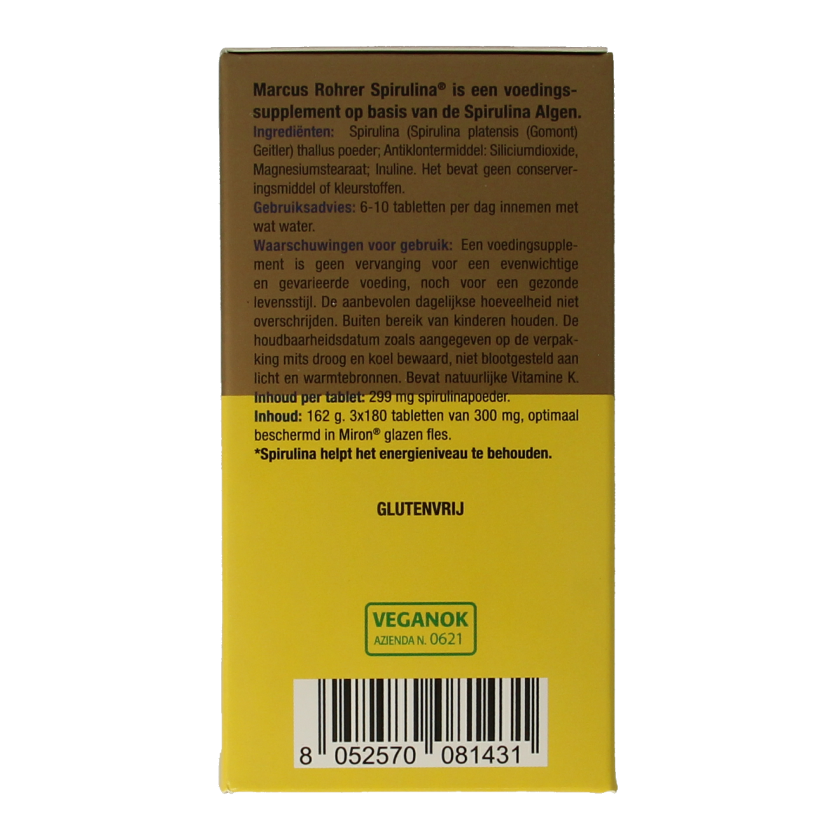 Marcus Rohrer Spirulina navul 540.00 Tabletten
