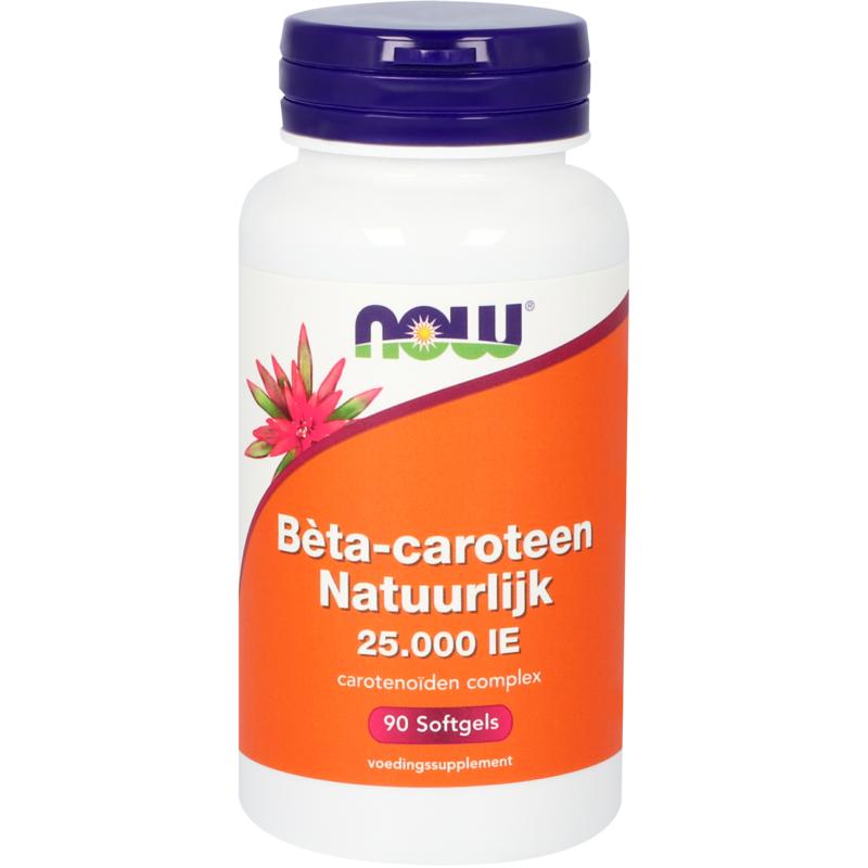 NOW Beta caroteen natuurlijk 90.00 Softgels