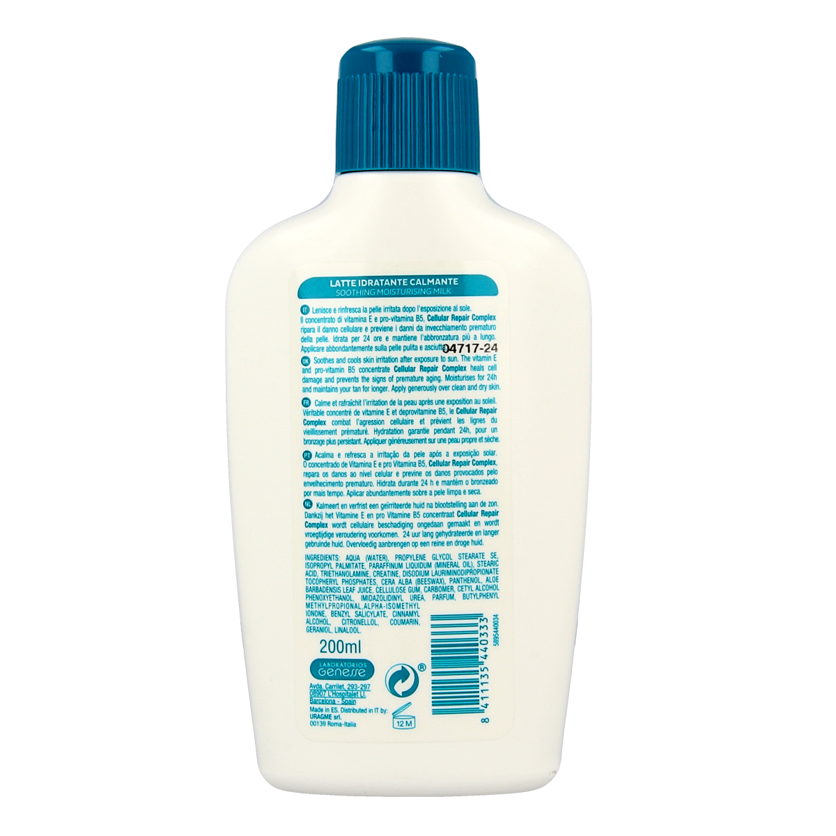 Ecran Aftersun melk hydraterend & kalmerend 200.00 Milliliter