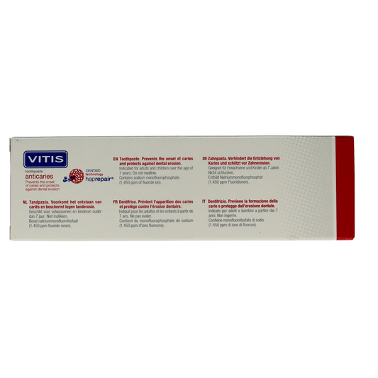 Vitis Tandpasta anti caries 75.00 Milliliter