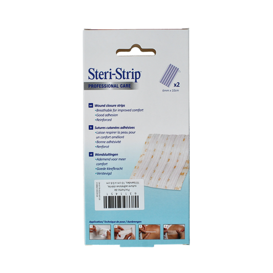 3M Steri strips 10 x 6mm 10.00 Stuks