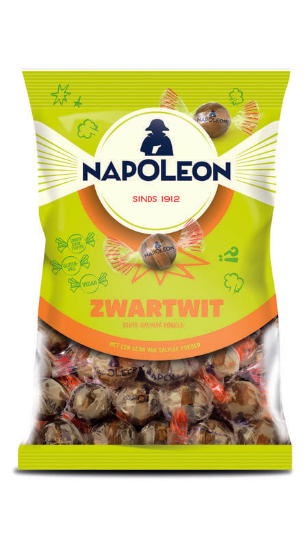 Napoleon Zwart/wit kogels 150.00 Gram