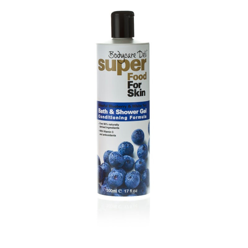 Bodycare Deli Bad & douchegel blueberry & white tea 500 Milliliter