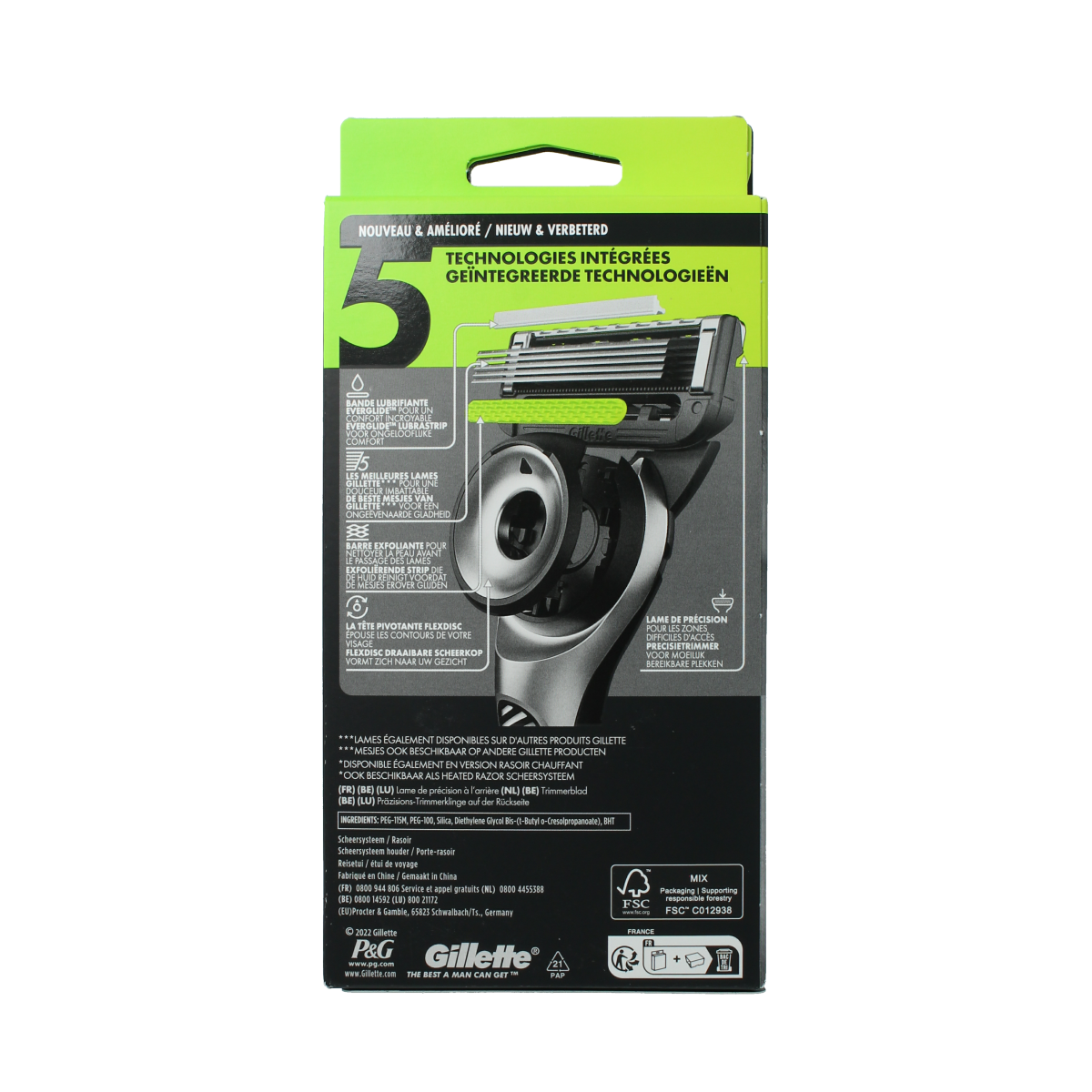 Gillette Scheersysteem stand 1 up 1.00 Stuks