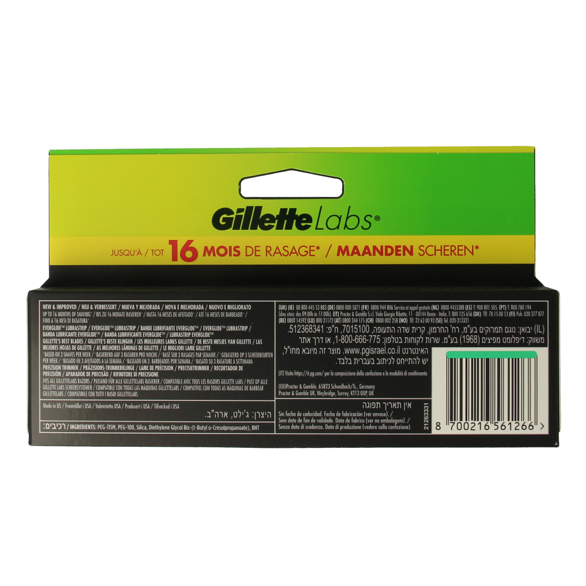Gillette Labs blades 8.00 Stuks