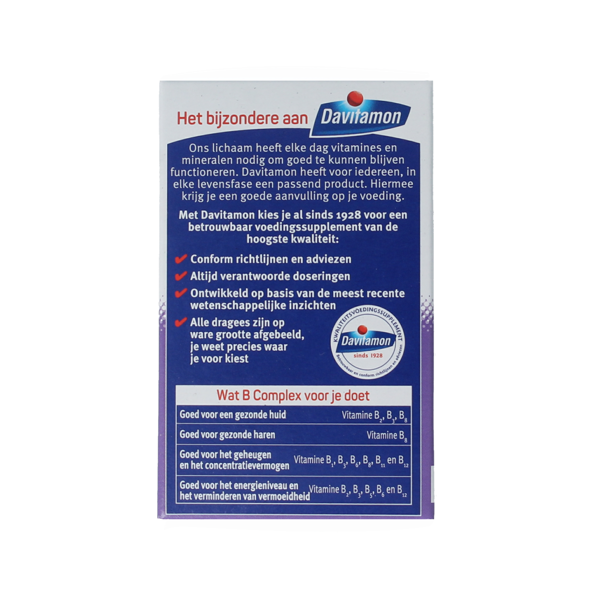 Davitamon Vitamine B complex forte 100.00 Dragees