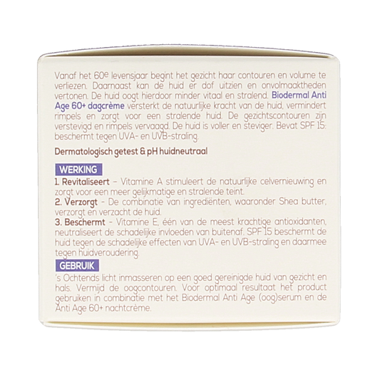 Biodermal Dagcreme anti-age 60+ 50.00 Milliliter