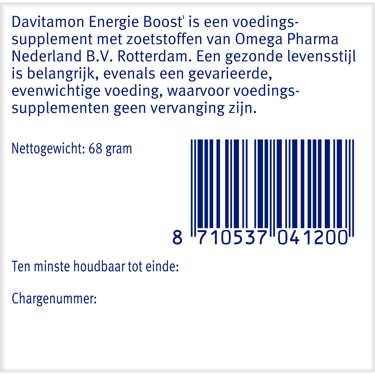 Davitamon Energie boost bosvruchten 40.00 Kauwtabletten