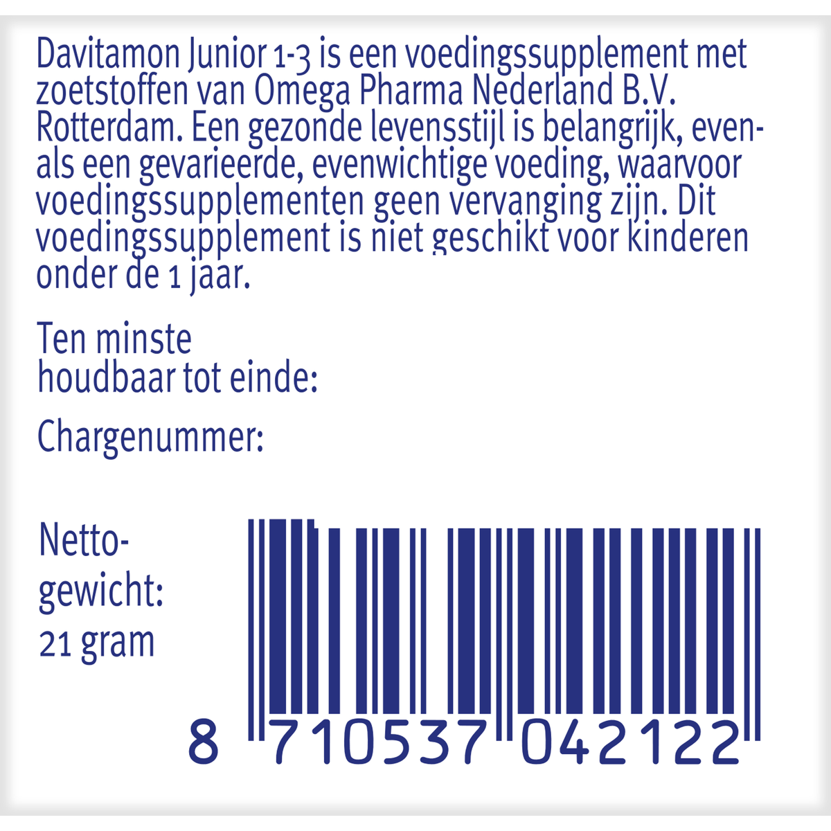 Davitamon Junior 1-3 smelttablet aardbei 150.00 Tabletten