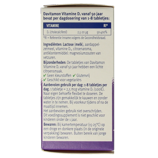 Davitamon Vitamine D 50+ 250.00 Tabletten