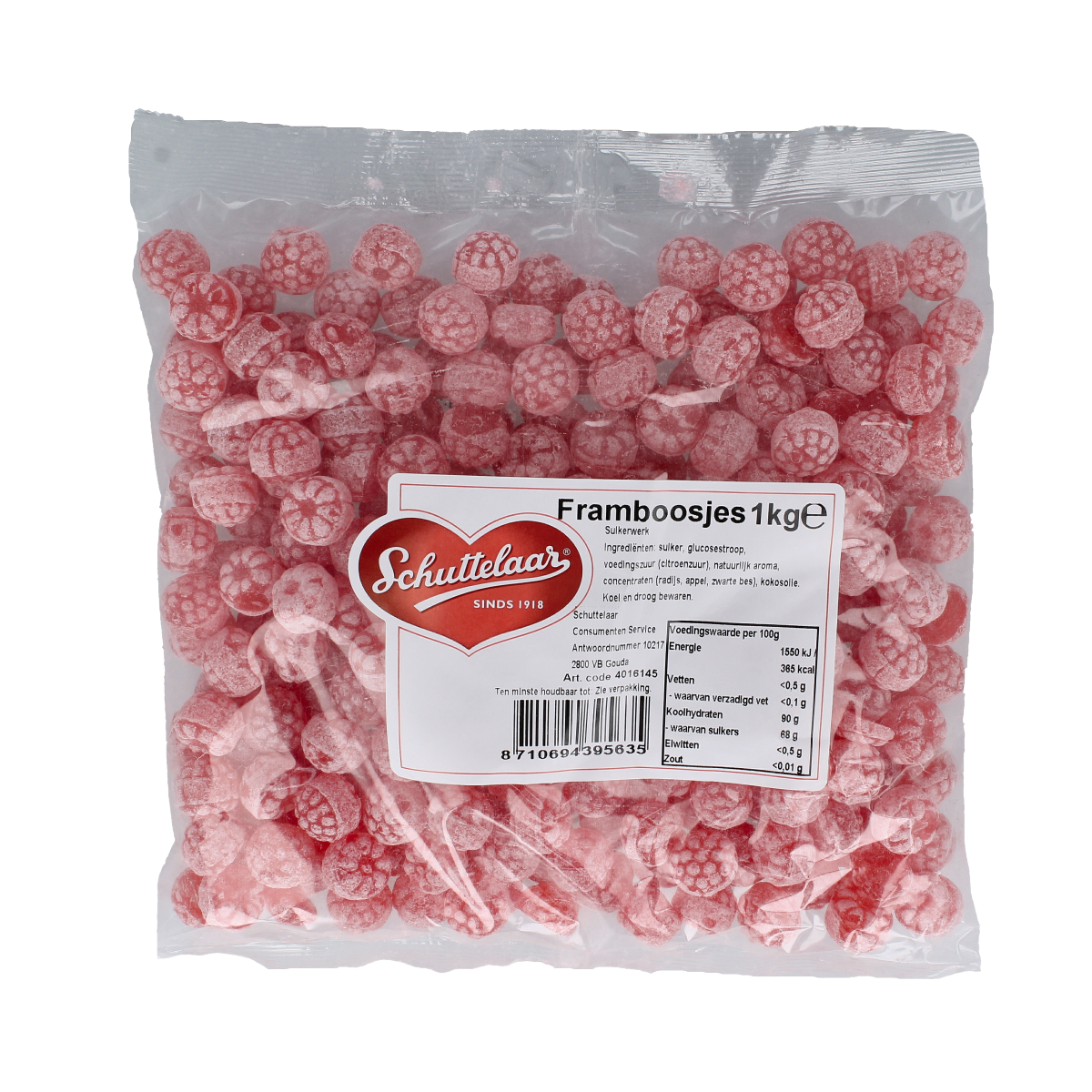 Schuttelaar Framboosjes 1.00 Kilogram