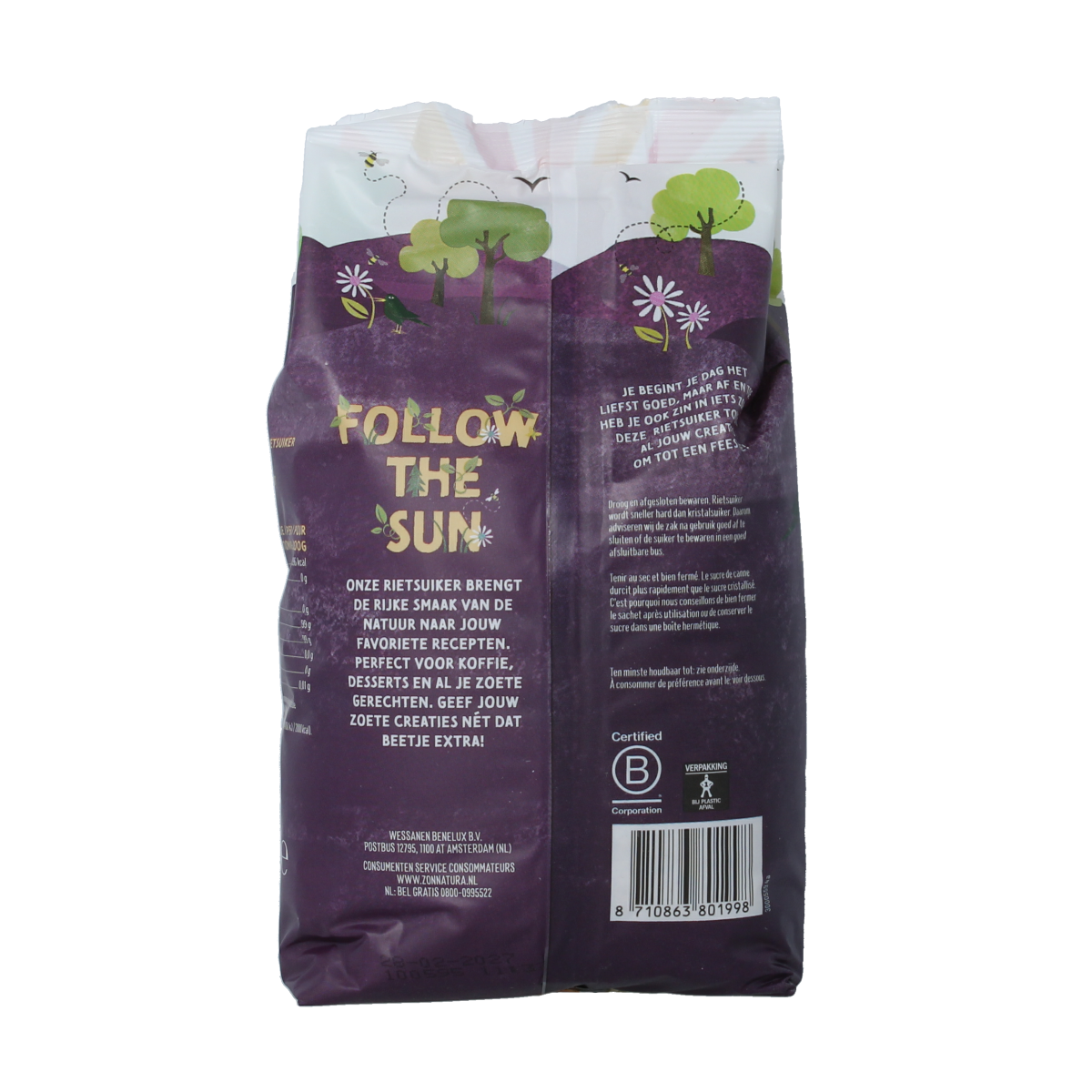 Zonnatura Rietsuiker ruw 750.00 Gram