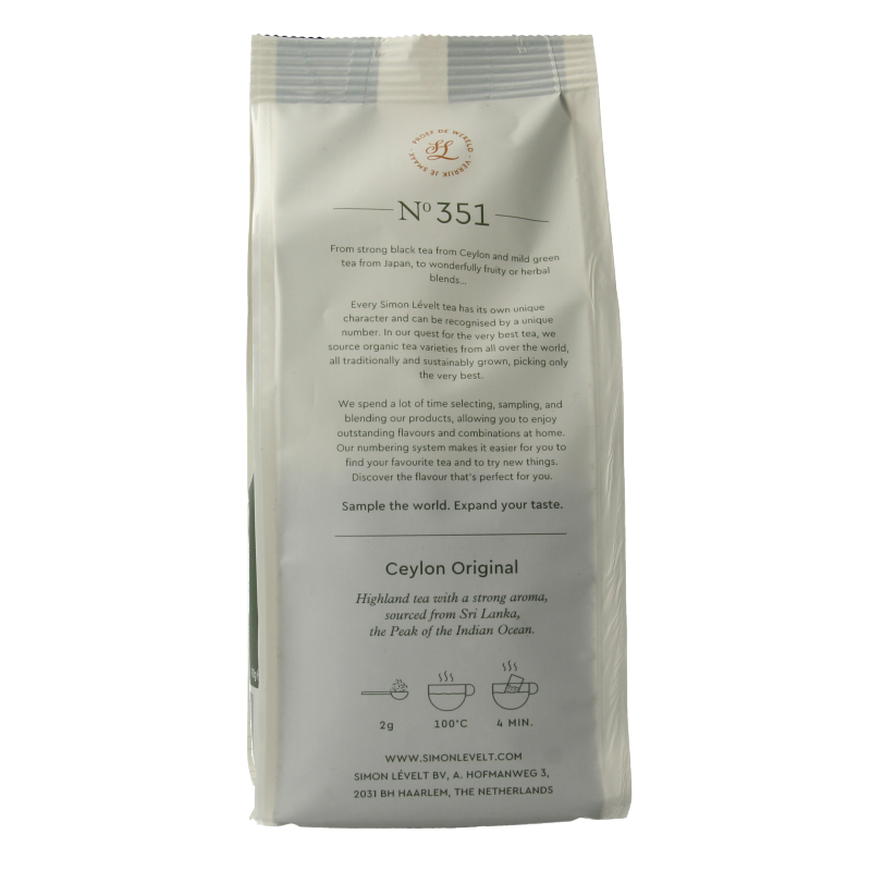 Simon Levelt Ceylon original bio 90 Gram
