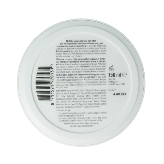 Botanique Body butter kokos 150.00 Milliliter