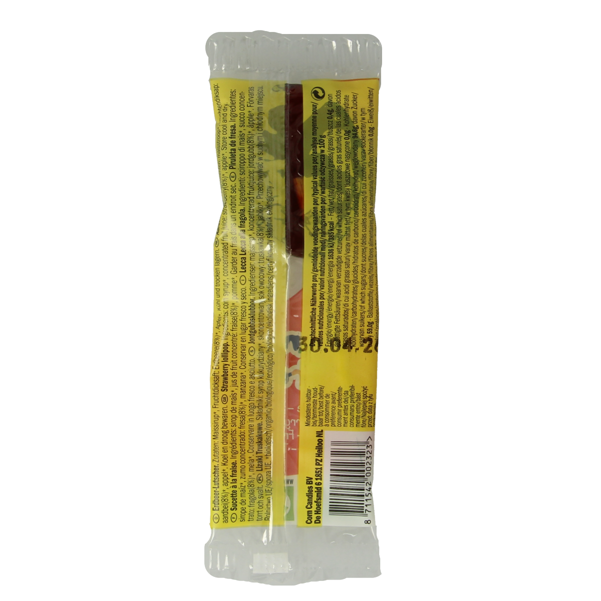 Candy Tree Aardbei lollie bio 1.00 Stuks